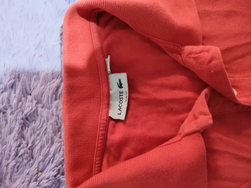 Polera polo Lacoste roja para hombre - 2