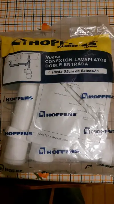 Conexión lavaplatos doble entrada Hoffens - miniatura 1
