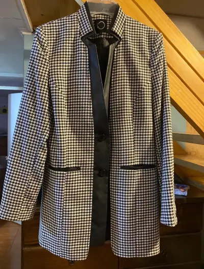 Blazer de mujer estampado pata de gallo - miniatura 1