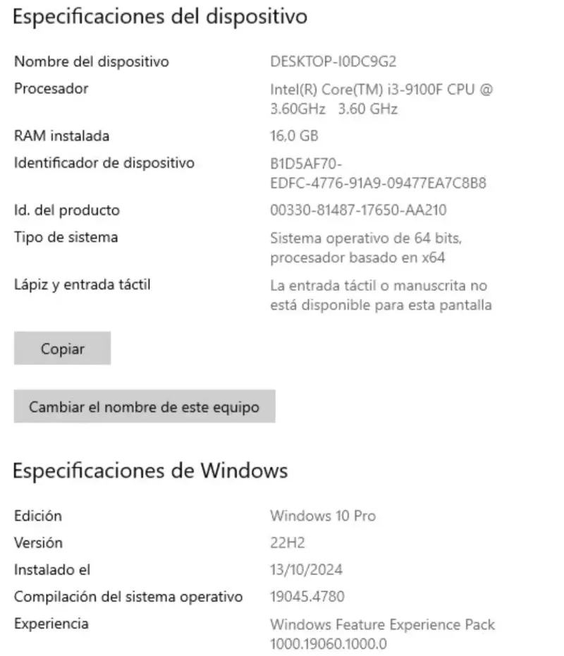 Desktop Intel i3 16GB RAM con W10 Pro Instalado. - 4