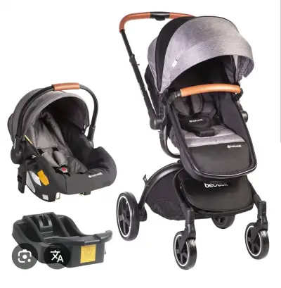 Coche de bebé 3 en 1 con silla de auto - miniatura 1