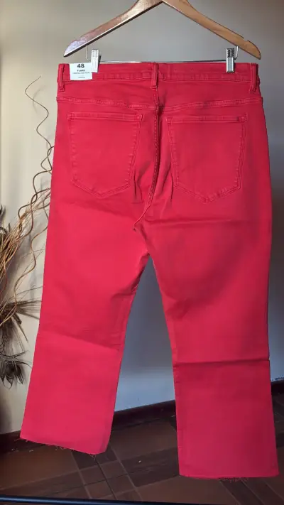 Jeans rojos MNG para mujer - miniatura 2
