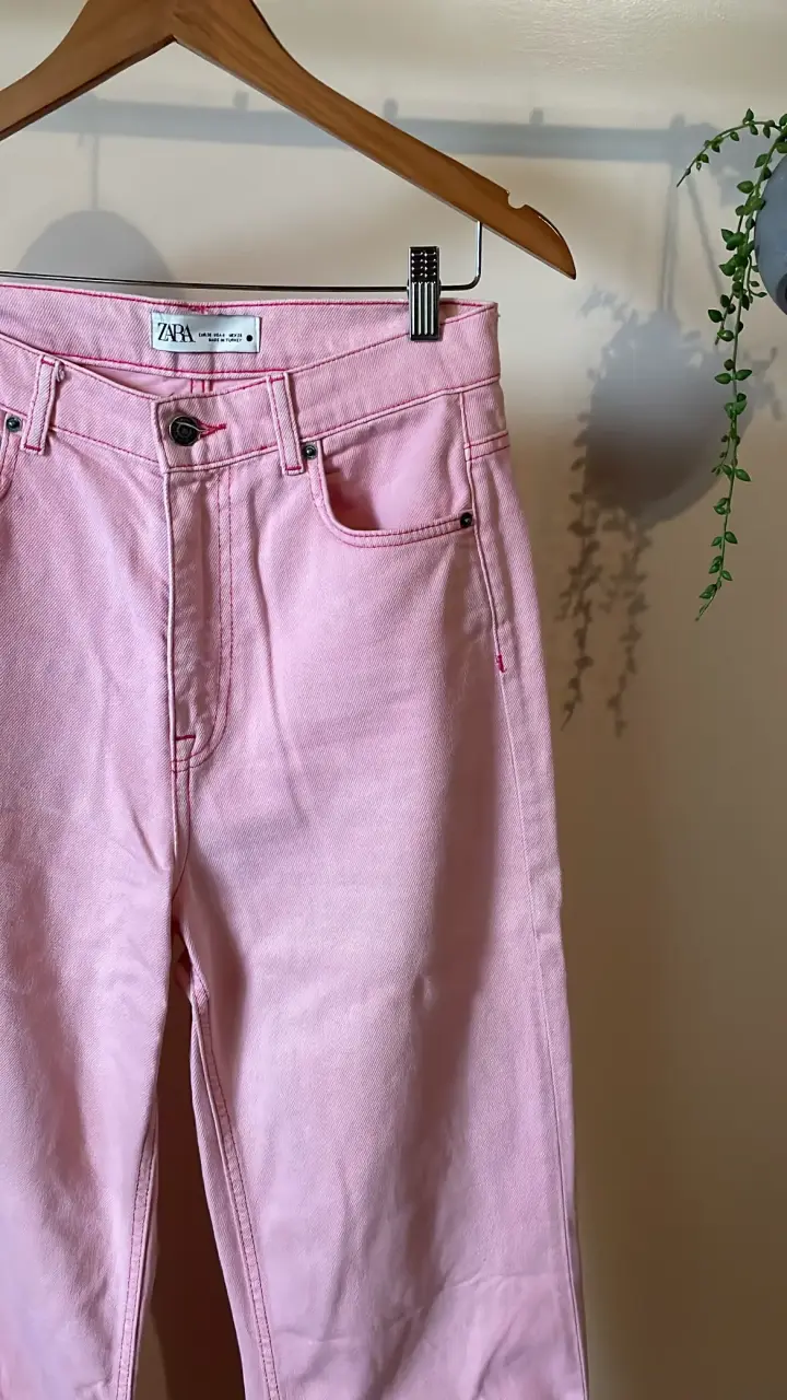 Jeans rosados Zara para mujer - 2