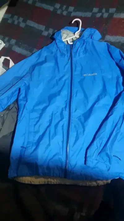 Chaqueta impermeable Columbia azul - miniatura 1