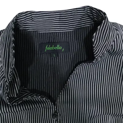 Blusa a rayas negro y blanca para mujer - miniatura 4