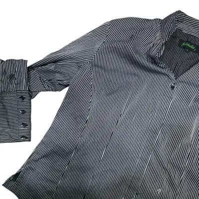 Blusa a rayas negro y blanca para mujer - miniatura 5