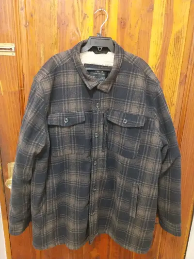 Chaqueta Foster de franela a cuadros - miniatura 1