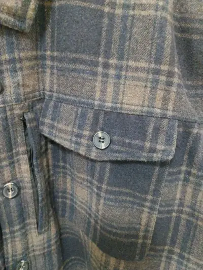 Chaqueta Foster de franela a cuadros - miniatura 3