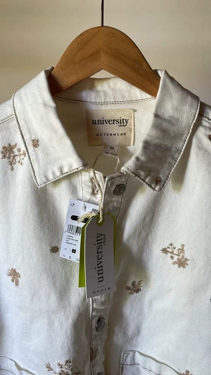 Chaqueta blanca con estampado floral University - 3