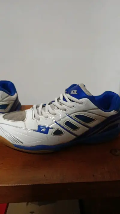 Zapatillas deportivas Trecero blancas y azules - miniatura 2