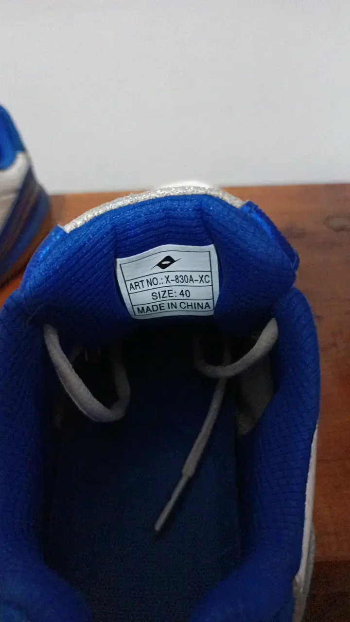 Zapatillas deportivas Trecero blancas y azules - 3