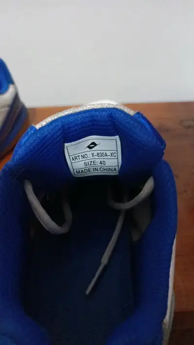 Zapatillas deportivas Trecero blancas y azules - miniatura 3