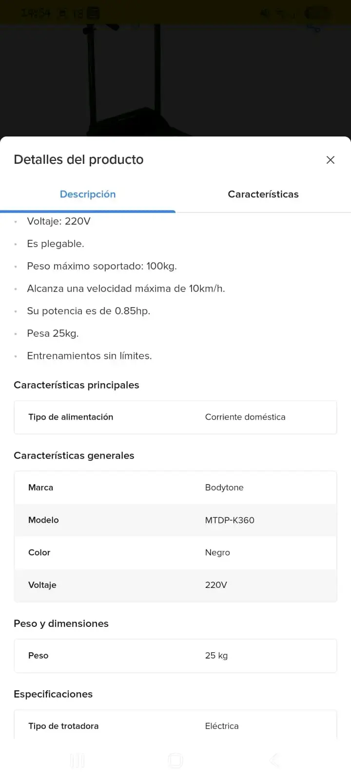 Caminadora Bodytone con pantalla digital - 4