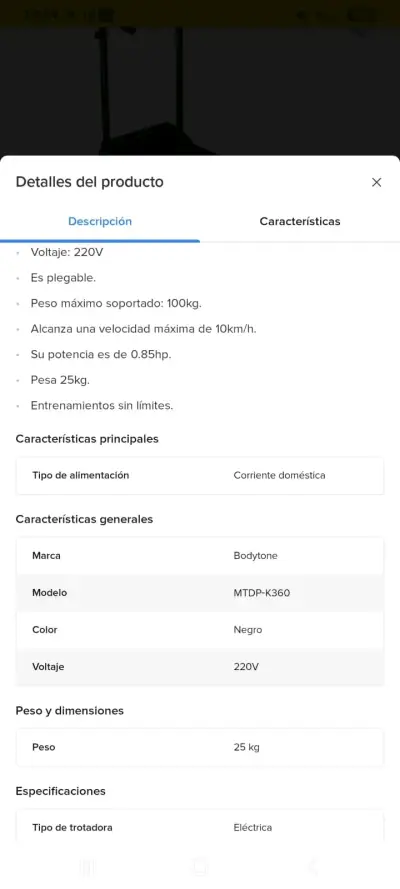 Caminadora Bodytone con pantalla digital - miniatura 4