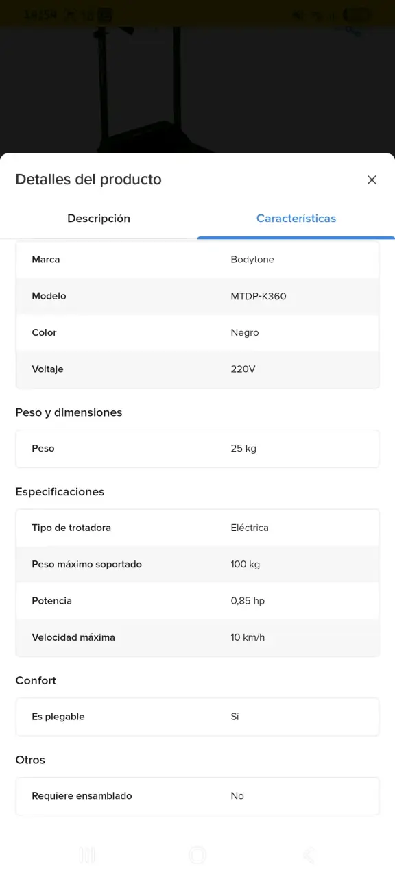 Caminadora Bodytone con pantalla digital - 5