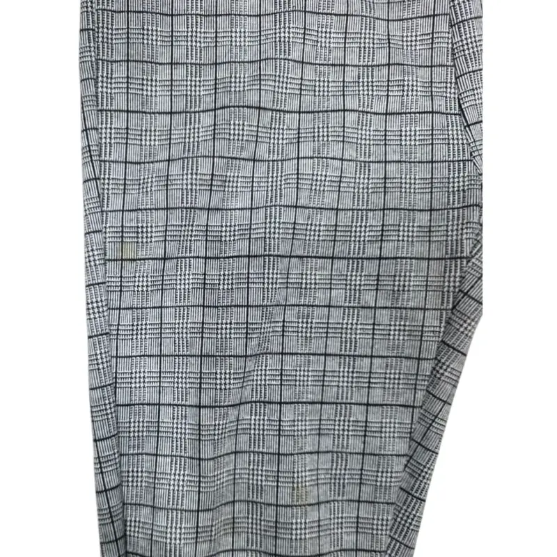Calza de cuadros grises para mujer - 2