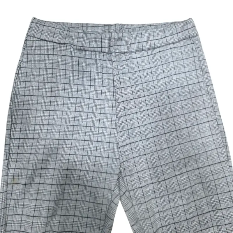 Calza de cuadros grises para mujer - 3
