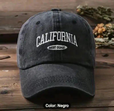 Gorra negra California West Coast - miniatura 1