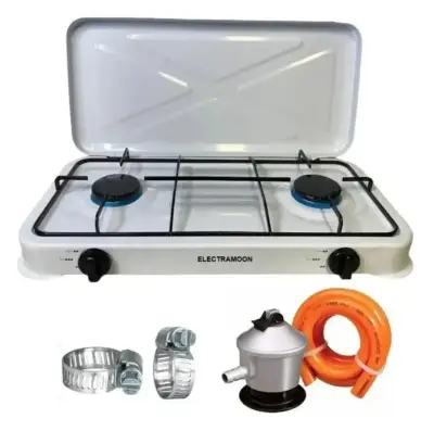 Cocinilla Encimera 2 Platos Tapa Camping Regulador - miniatura 1