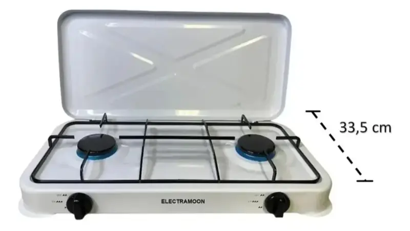 Cocinilla Encimera 2 Platos Tapa Camping Regulador - 2