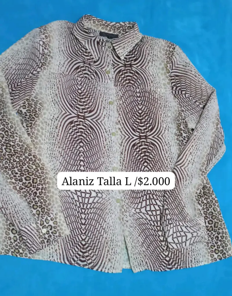 Blusa estampada Alaniz talla L