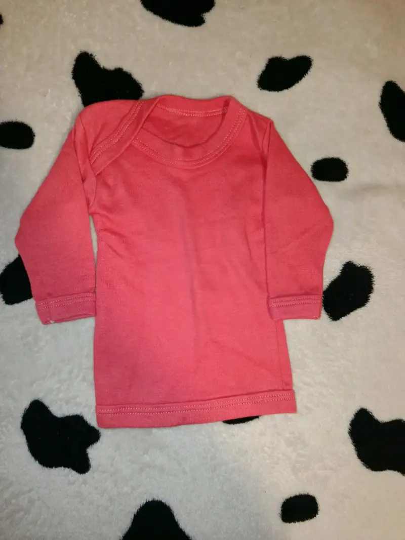 Conjunto de ropa para bebé color rosado con rojo - 2