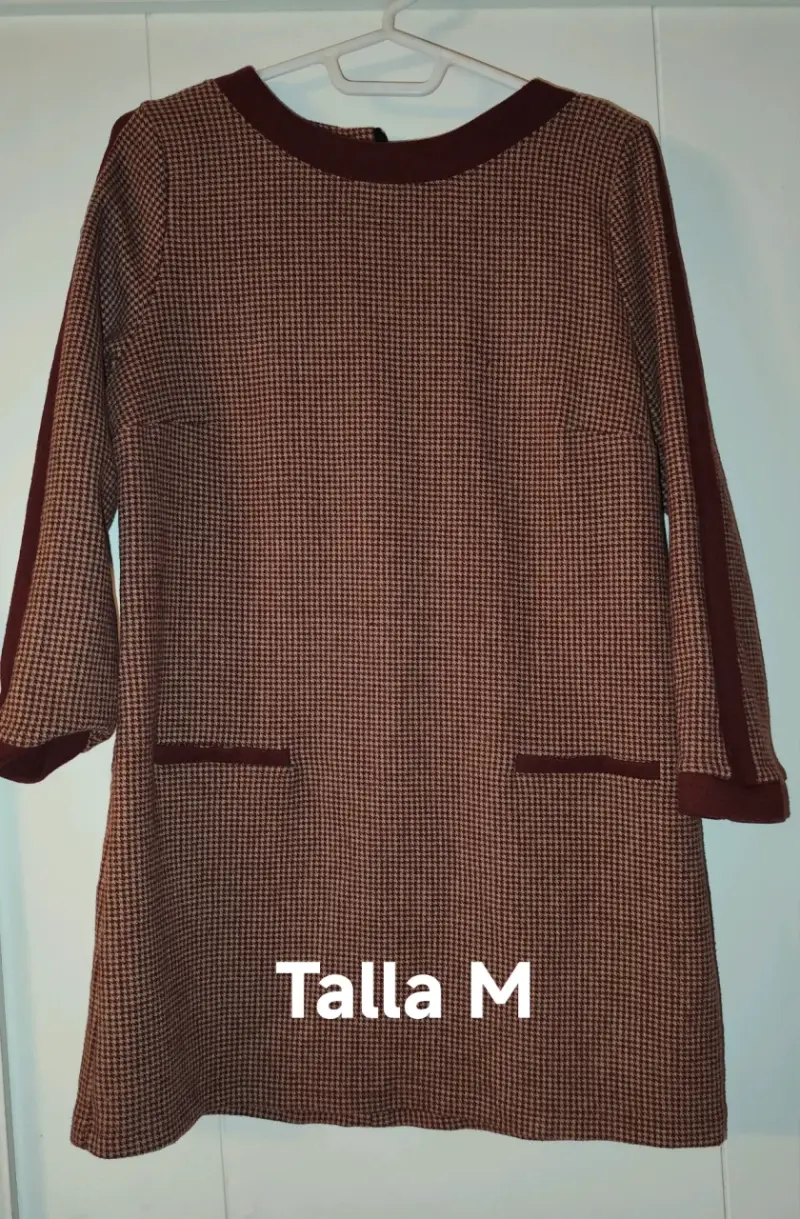 Vestido camisero a rayas azul  talla S/M - 2