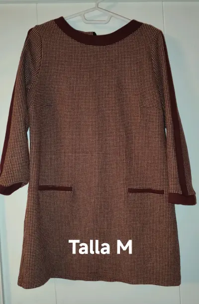 Vestido camisero a rayas azul  talla S/M - miniatura 2