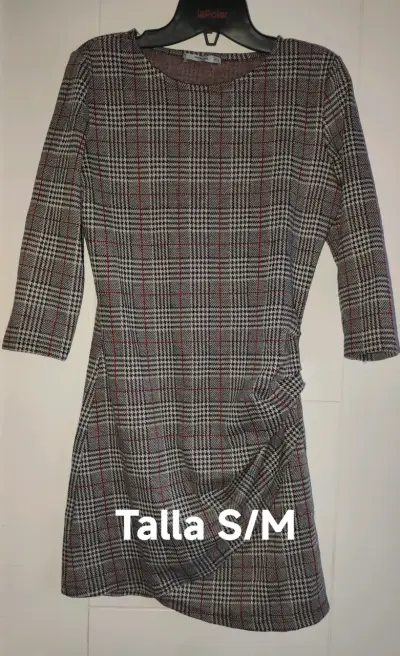 Vestido camisero a rayas azul  talla S/M - miniatura 3