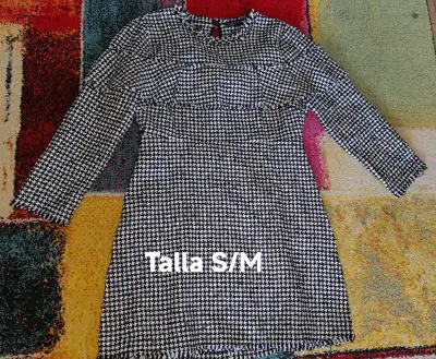 Vestido camisero a rayas azul  talla S/M - miniatura 4