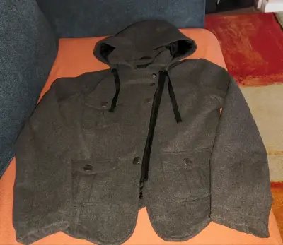 Blazer de terciopelo burdeos con forro estampado - miniatura 3