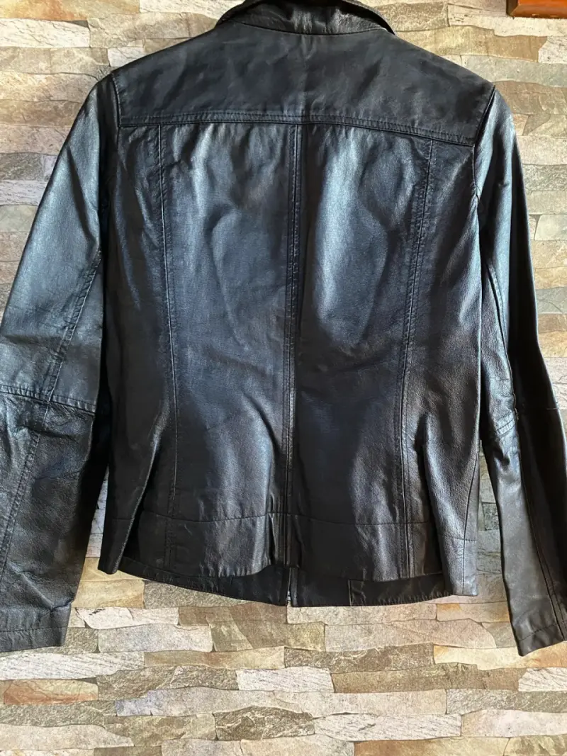 Chaqueta de cuero negra Index Jeans - 2