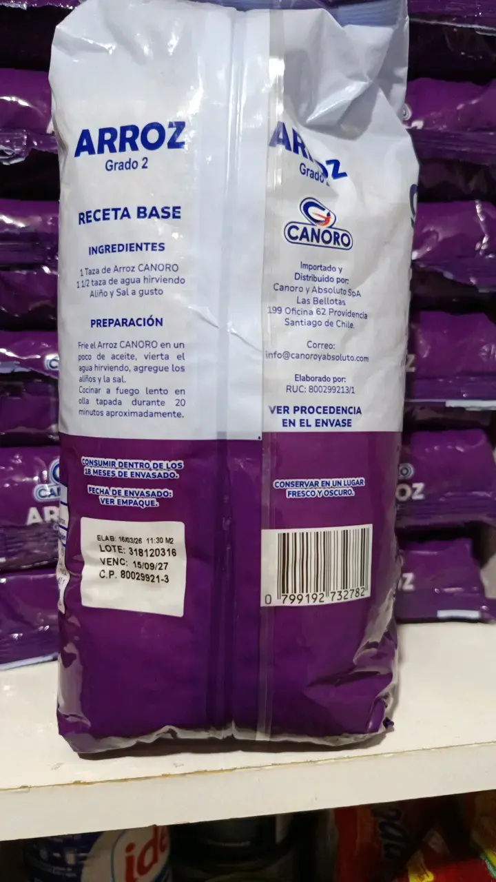 Arroz Canoro Grado 2,  1kg de Paraguay - 2