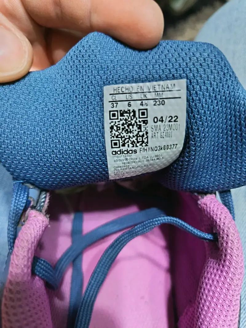Zapatillas de trekking Adidas Terrex azul y rosado - 3