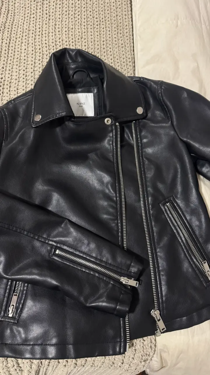 Chaqueta de eco cuero negra Alaniz - 2