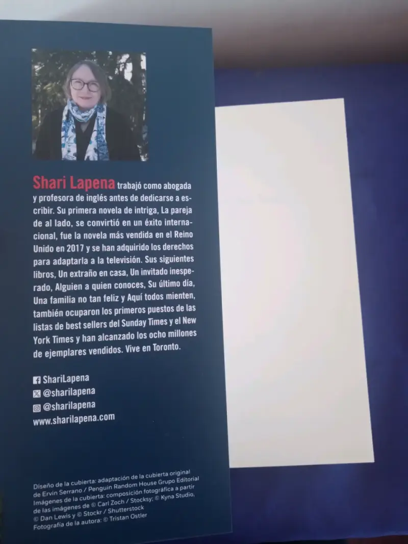 ¿Pero qué has hecho?, Shari Lapena. Libro. - 5