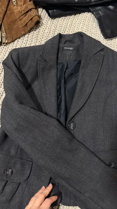 Blazer gris oscuro Orsay para mujer - miniatura 1