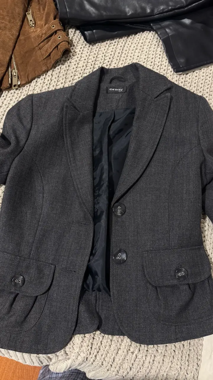 Blazer gris oscuro Orsay para mujer - 3