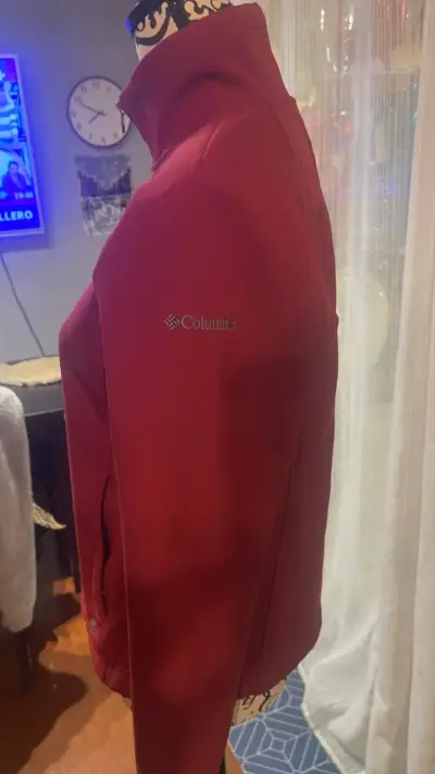 Chaqueta Columbia roja para mujer - miniatura 1