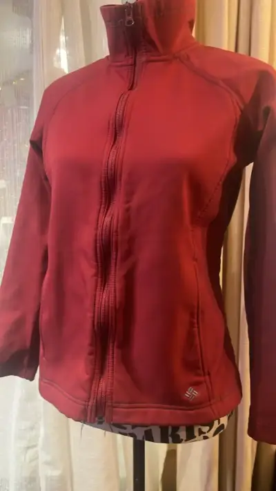 Chaqueta Columbia roja para mujer - miniatura 2