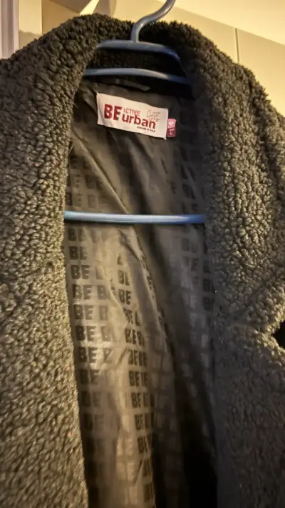 Abrigo negro de lana BE Urban - miniatura 2