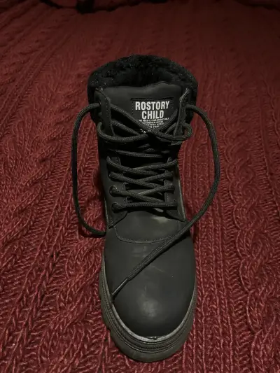 Bota negra Rostory Child con forro interior - miniatura 1
