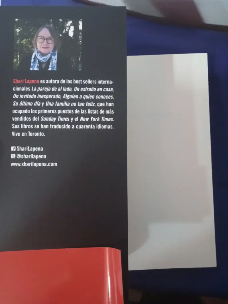 Aquí Todos Mienten, Shari Lapena. Libro. - 5