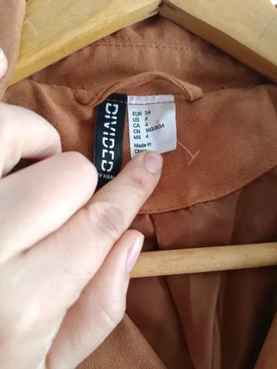 Chaqueta biker mujer color camel - miniatura 2