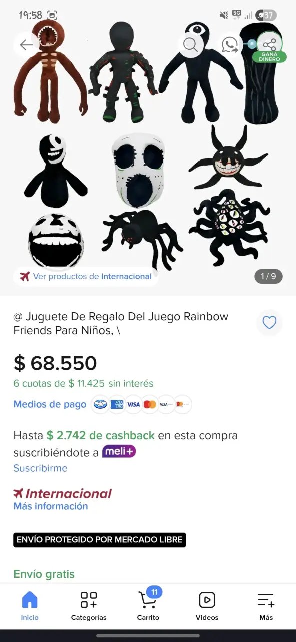 Set de peluches juego "Doors"de Roblox - 3