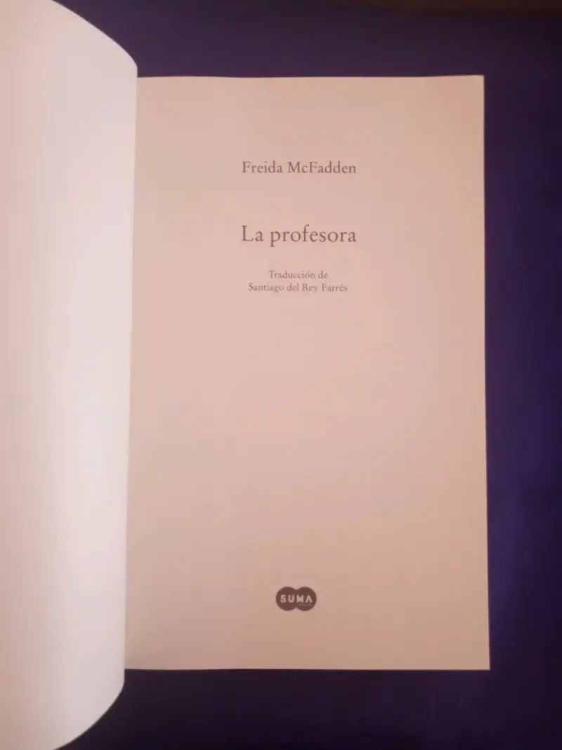 La Profesora, Freida McFadden. Libro. - 3
