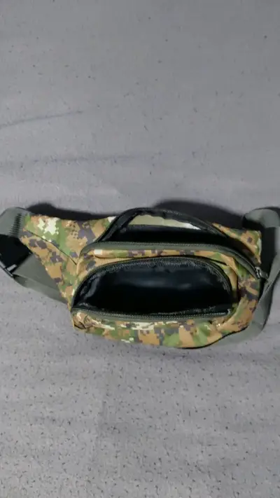 Riñonera táctica camuflaje verde - miniatura 3