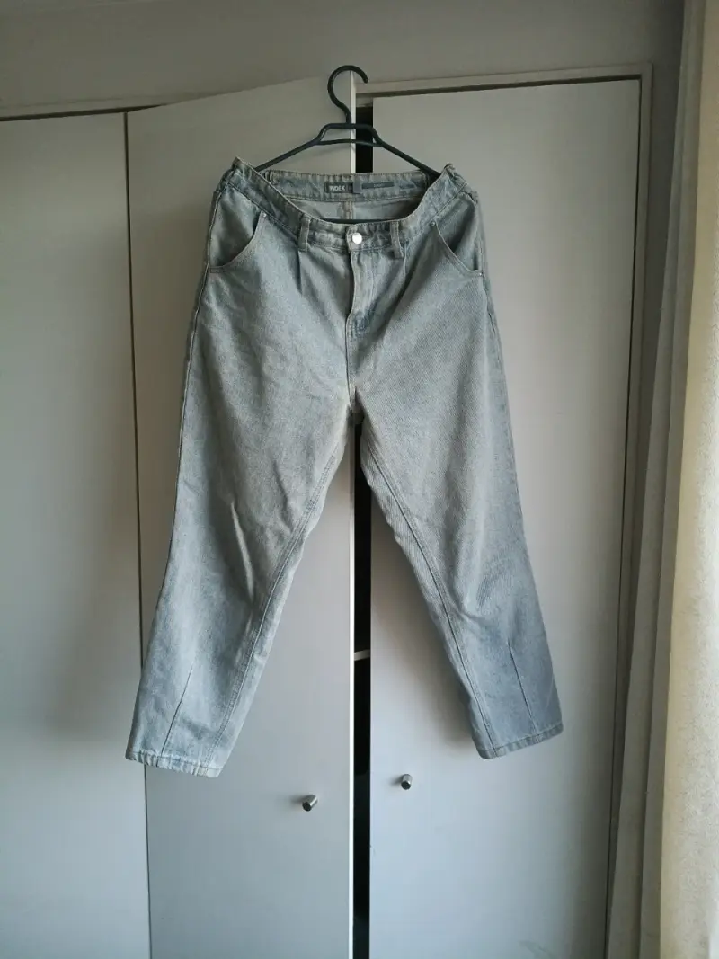 Jeans gris claro mujer talla 42 - 2