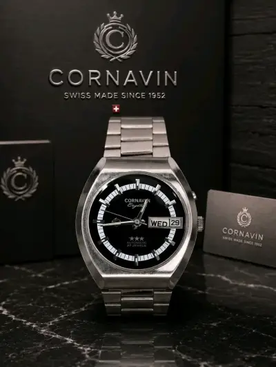 Reloj Cornavin automático suizo acero inoxidable - miniatura 1