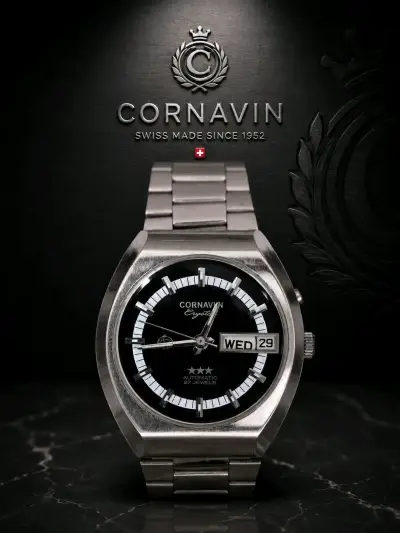 Reloj Cornavin automático suizo acero inoxidable - miniatura 2